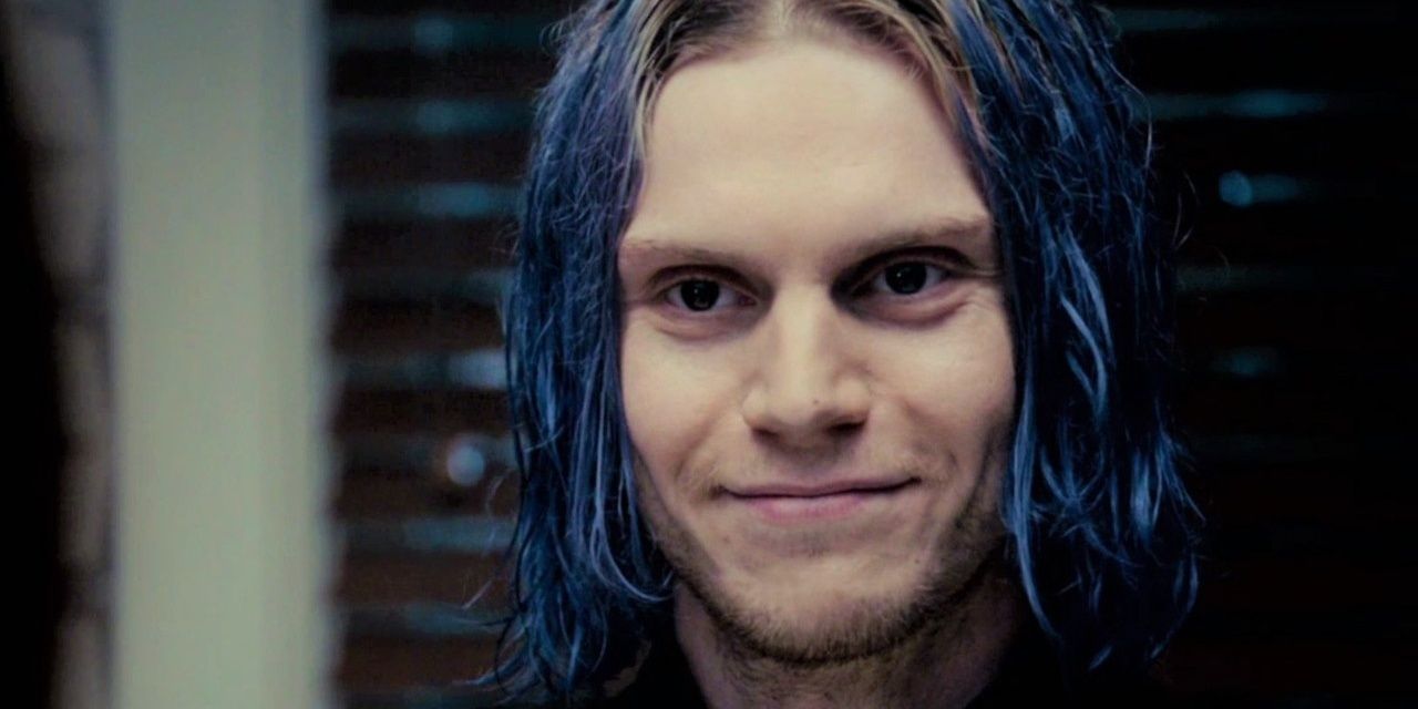 Close-up of Kai Anderson smiling in AHS: Cult