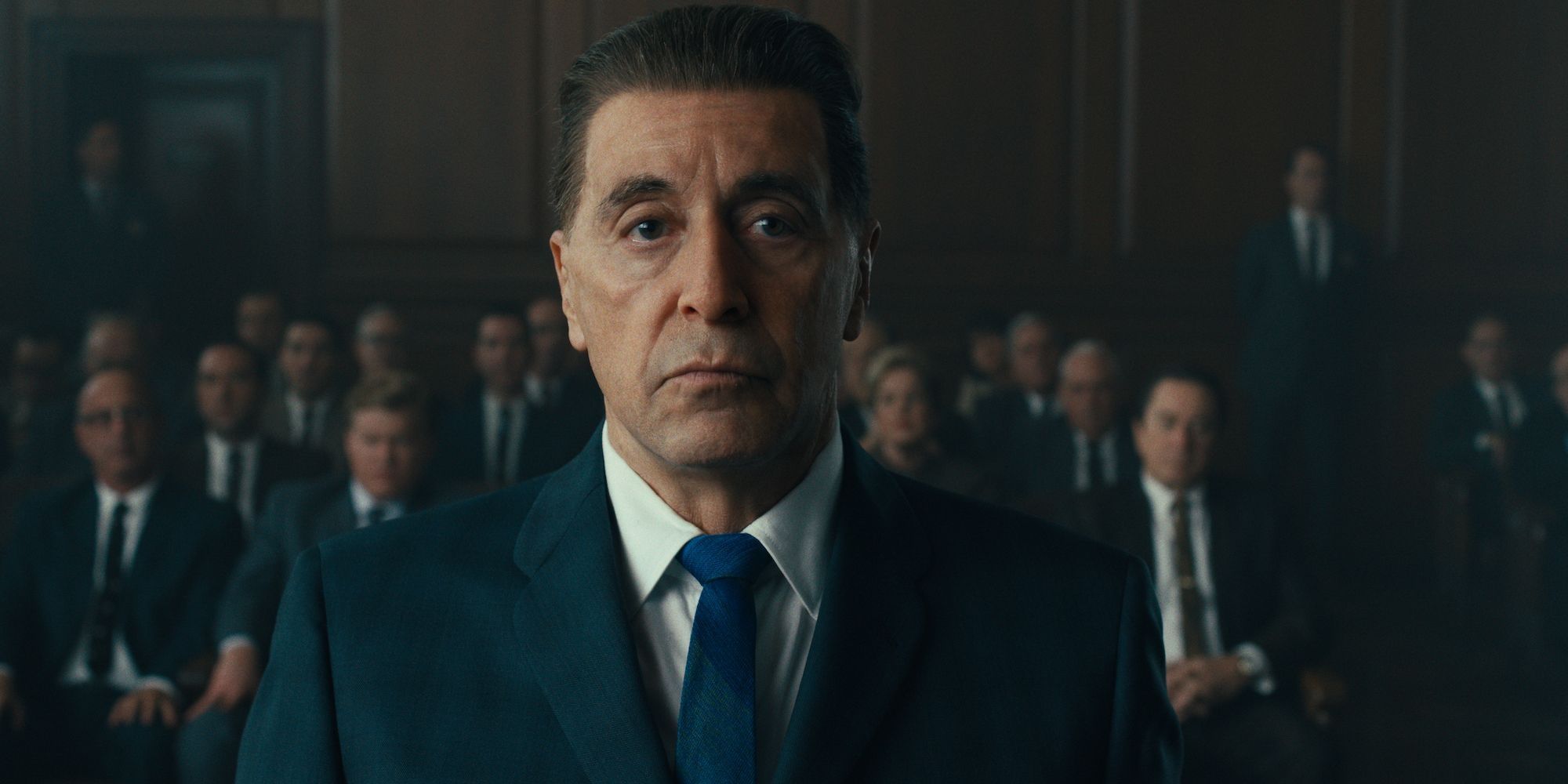 Al Pacino in court in The Irishman