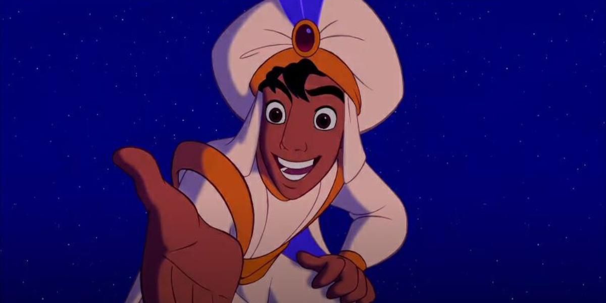 Aladdin extends his hand
