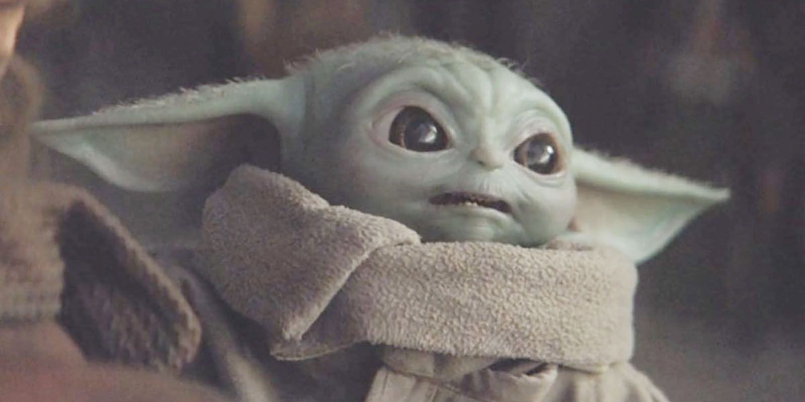 Baby Yoda Looking Cute