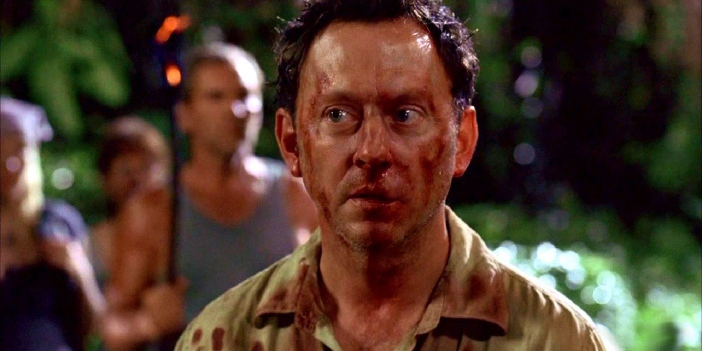 Ben's bloodied face on Lost