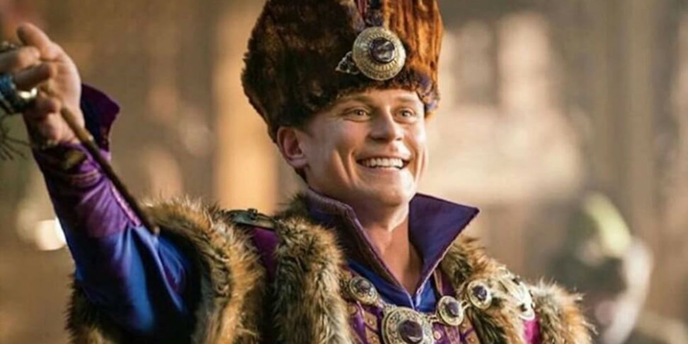 Billy Magnussen smiling as Prince Anders in Aladdin as Prince Anders Getting a Spinoff
