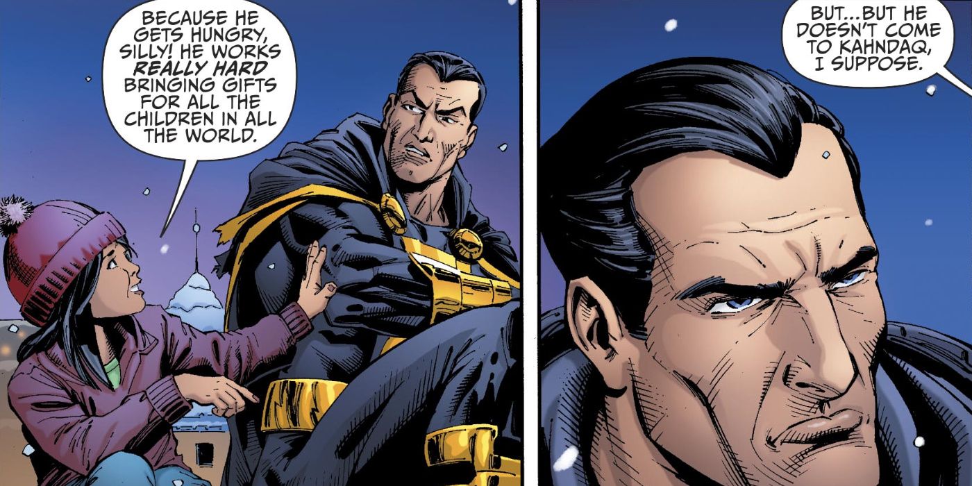 Black Adam Comic Hates Santa Claus