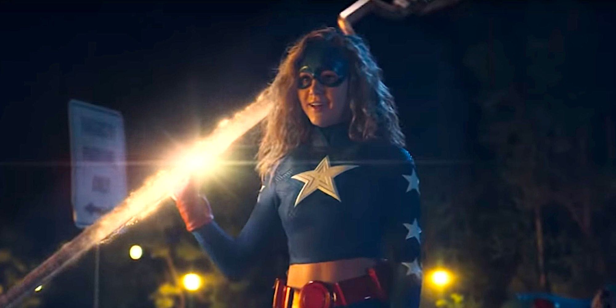 Brec Bassinger wields her powers in Stargirl