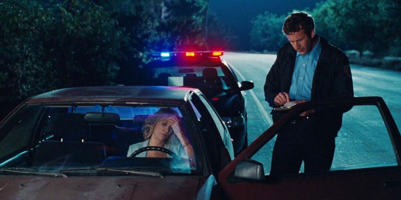 Officer Nathan Rhodes pulls over Annie in Bridesmaids