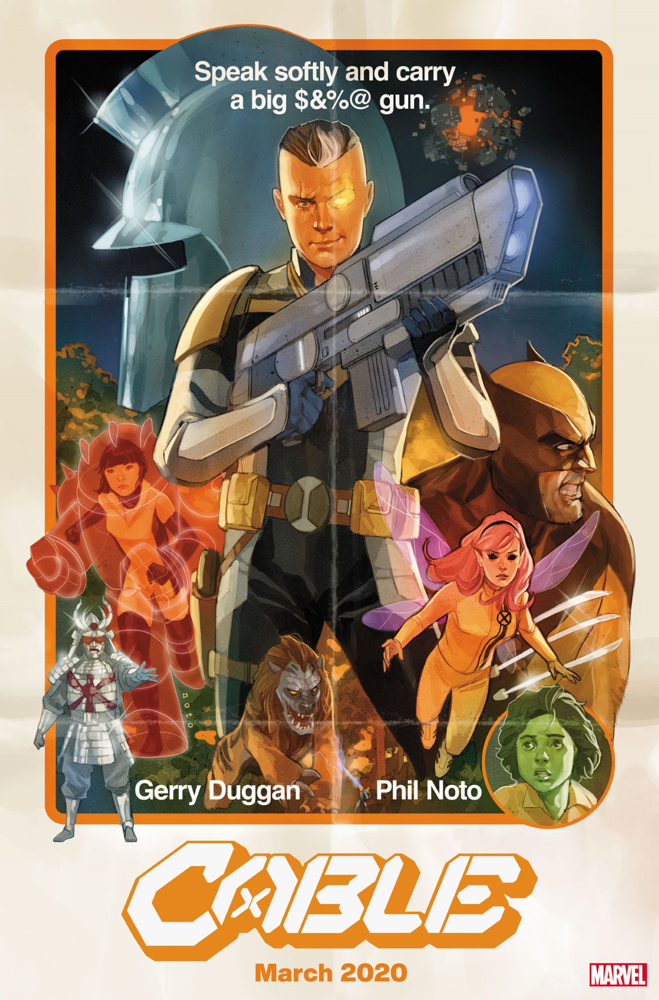 Cable New Marvel Comic Cover Art