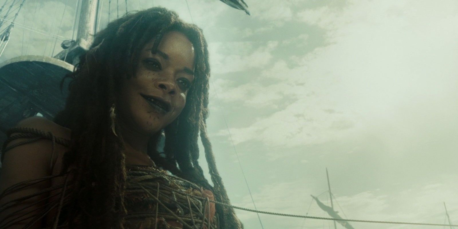 Sea goddess Calypso in Pirates of the Caribbean