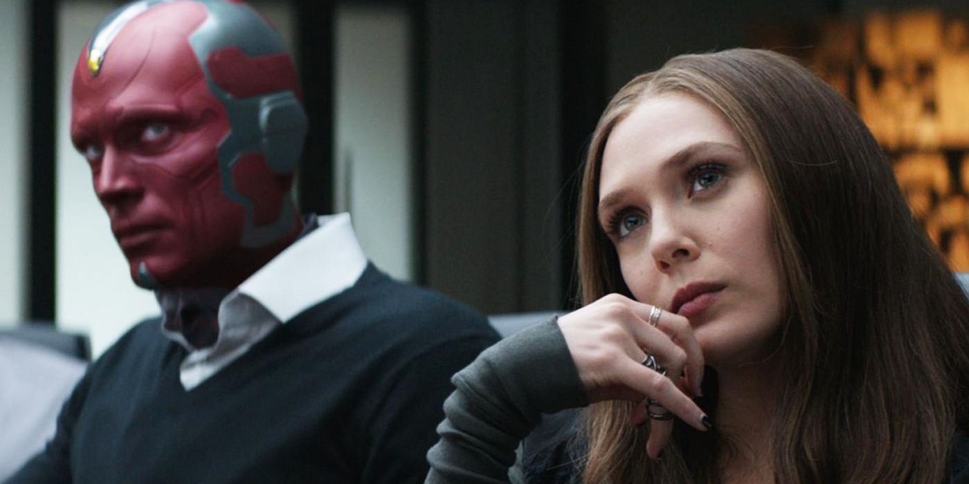 Visione e Scarlet Witch in Captain America Civil War