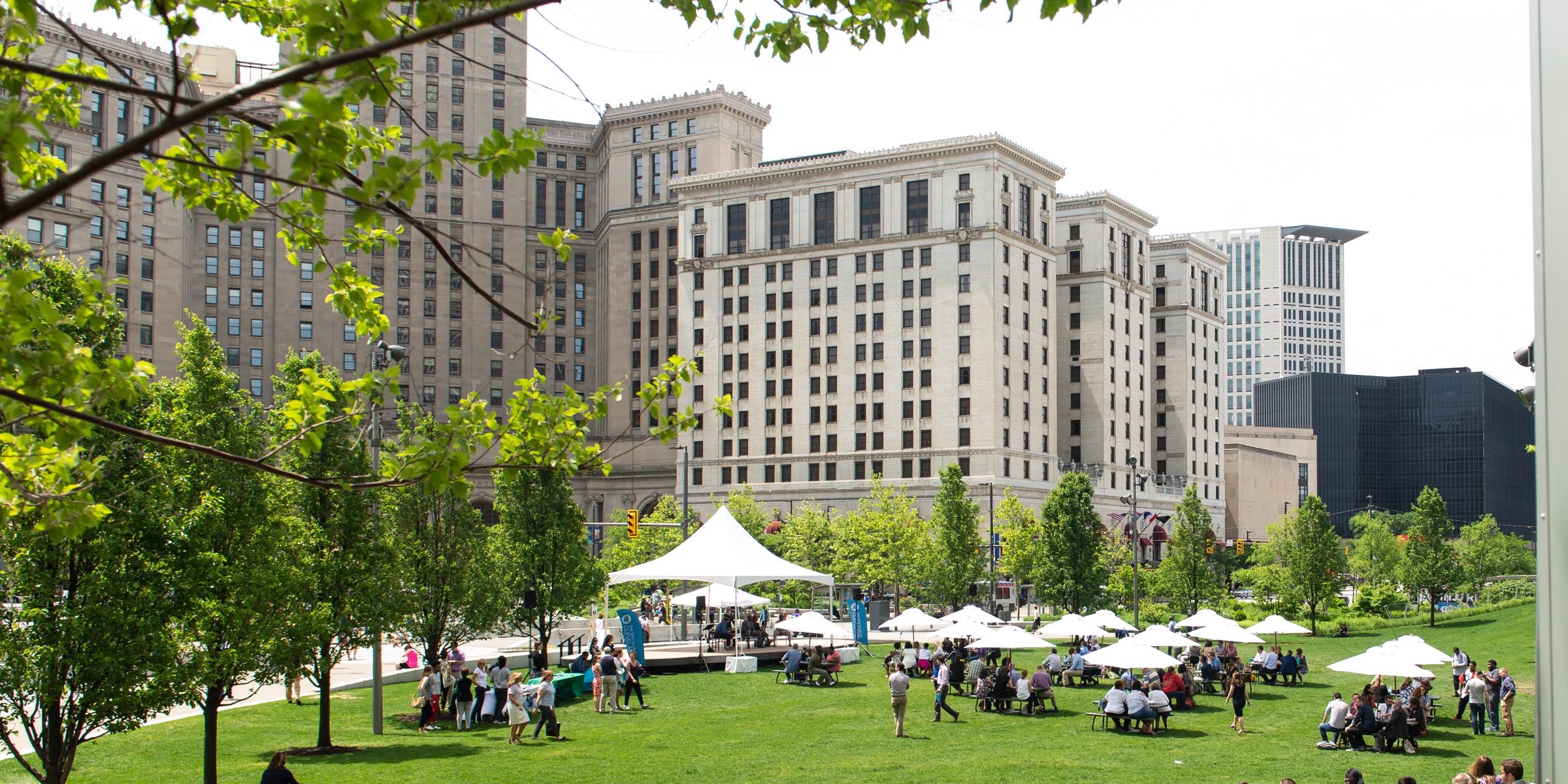 The public square in Cleveland