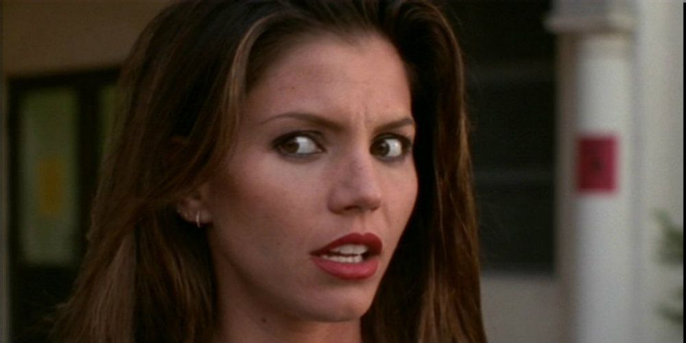 Cordelia Chase looking shocked and upset on Buffy The Vampire Slayer