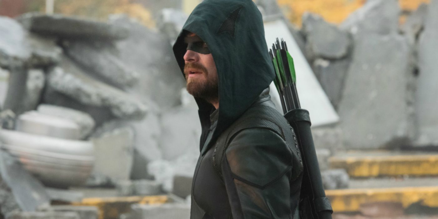 Oliver Queen as the Green Arrow in CW Arrow
