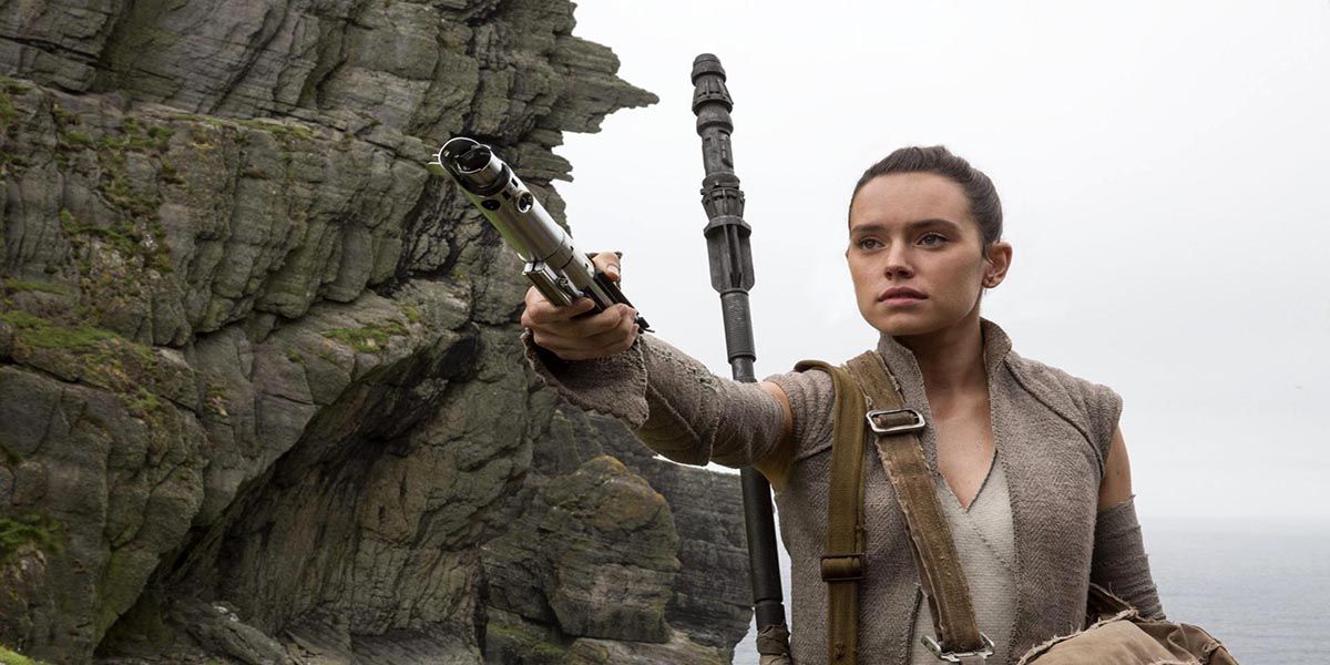 Daisy Ridley as Rey in Star Wars The Force Awakens