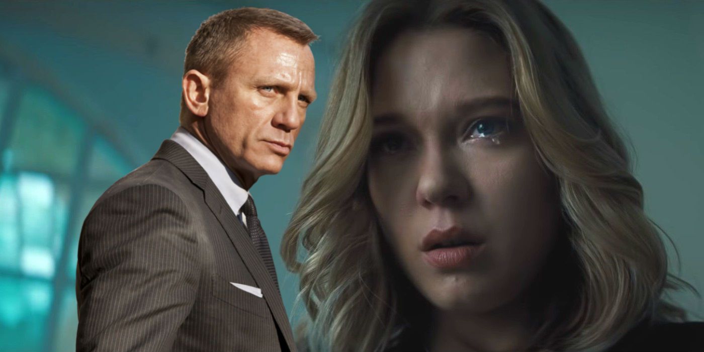Daniel Craig as James Bond 007 and Lea Seydoux as Madeleine Swann in No Time To Die