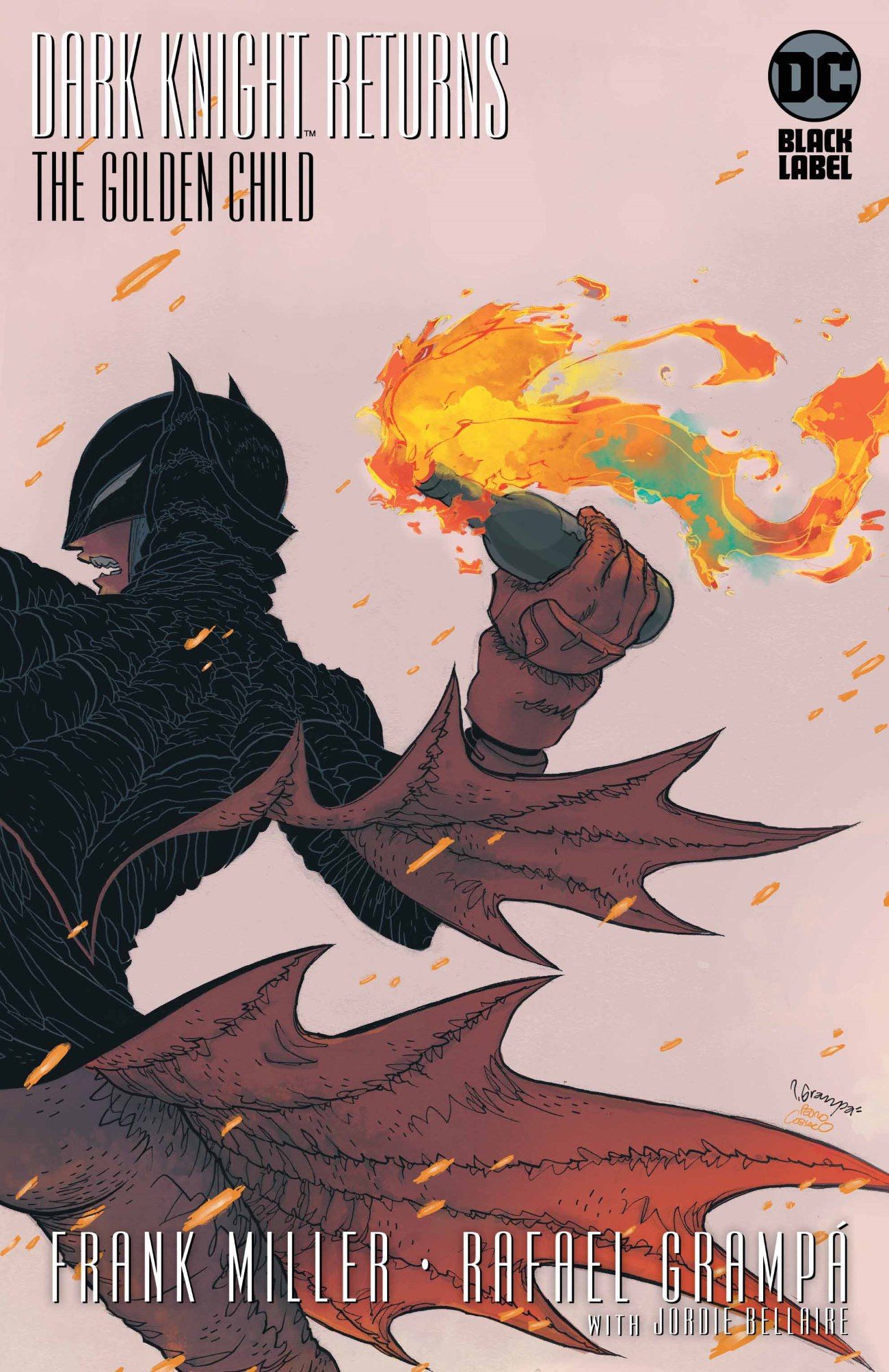 Dark Knight Returns Golden Child Comic Molotov Cover