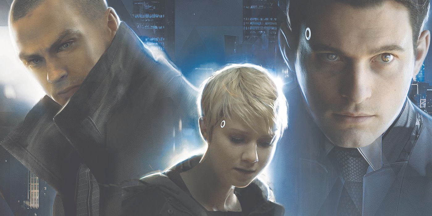 Main characters on the cover for Detroit Become Human
