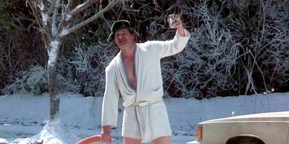 Cousin Eddie draining the septic tank in Christmas Vacation