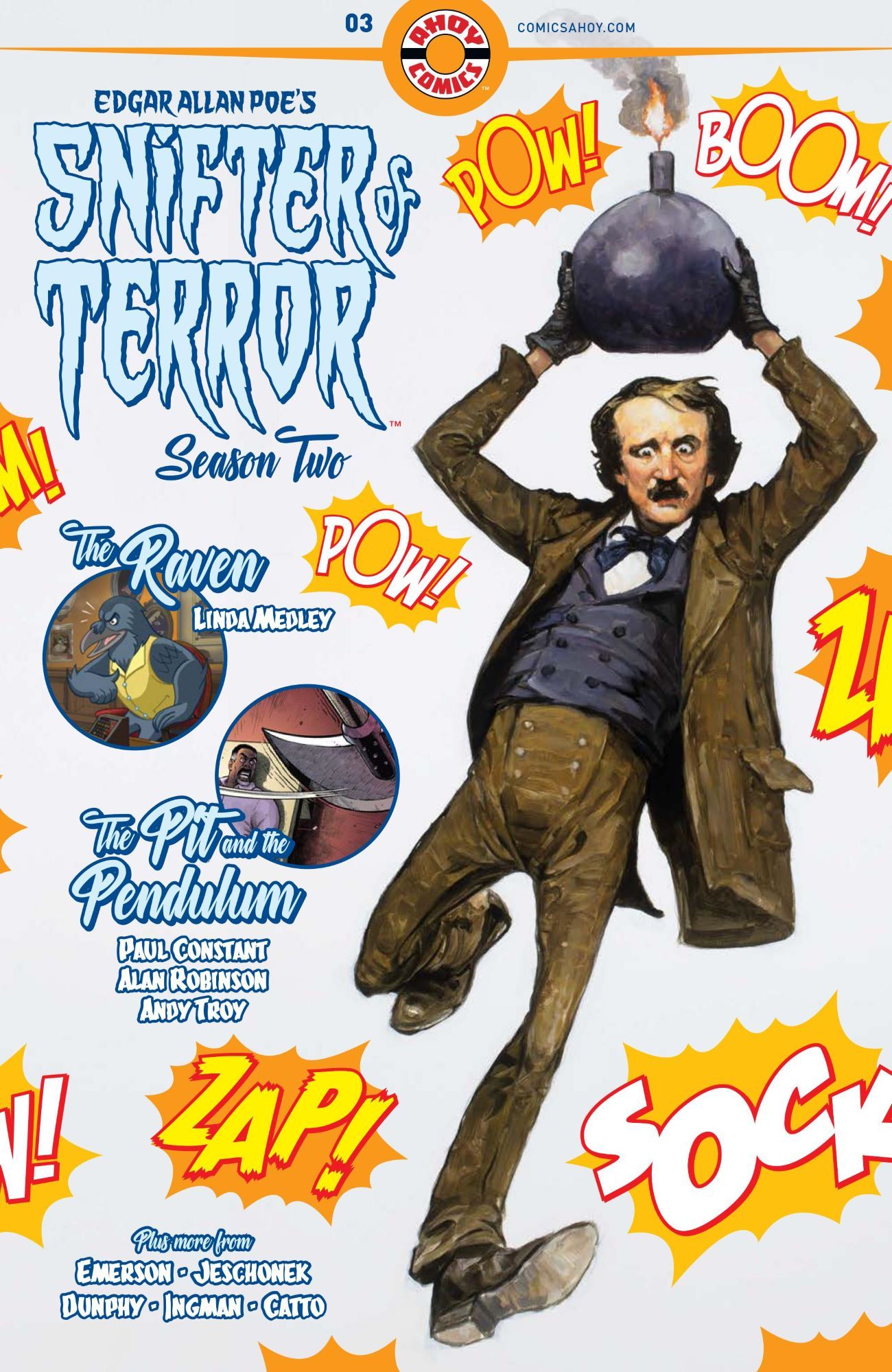 Edgar Allan Poe Snifter Terror Comic Cover