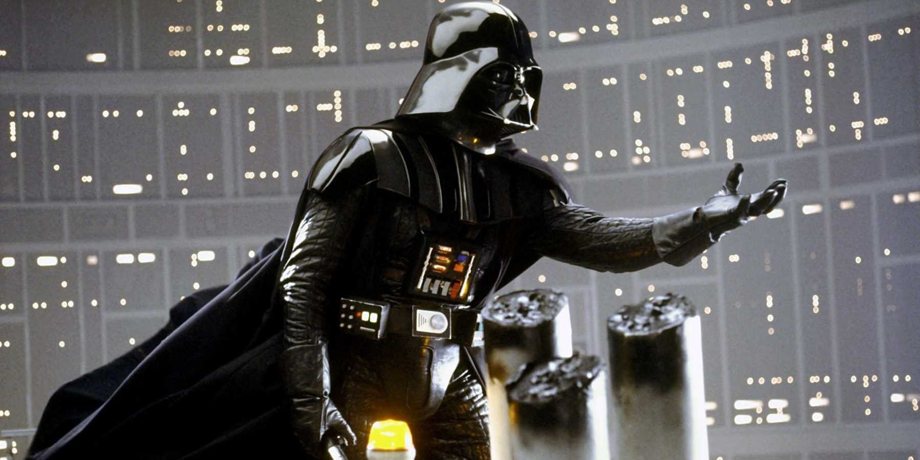 Vader extendiendo su mano a Luke sobre Bespin en El Imperio Contraataca