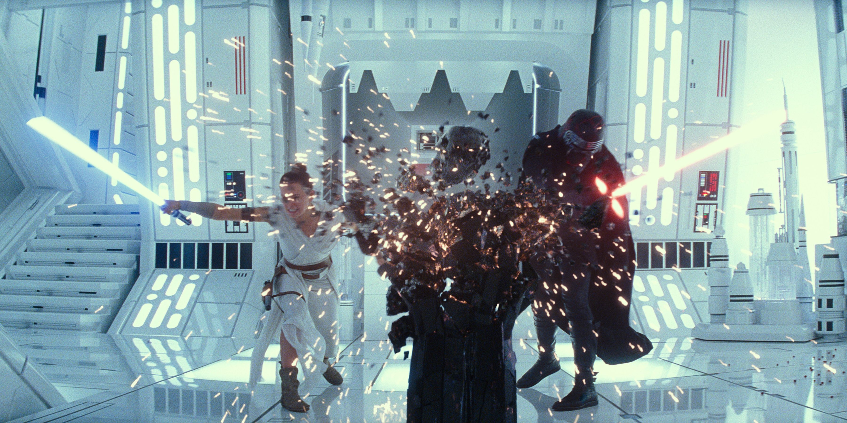 Rey and Kylo Ren Destroy Darth Vader's Mask in Star Wars: The Rise of Skywalker