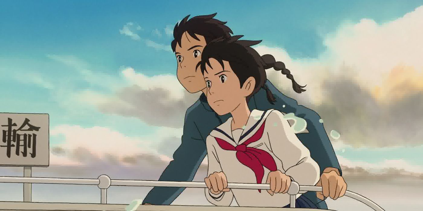 Umi and Shun on a boat in From Up On Poppy Hill
