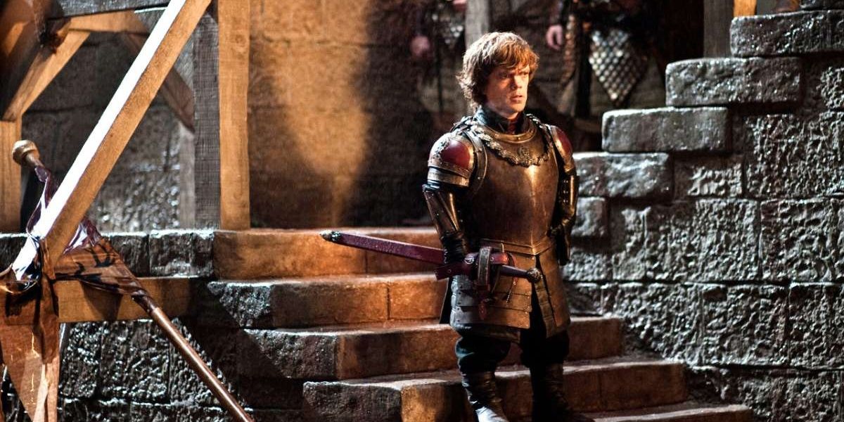 Tyrion in his armor in GOT