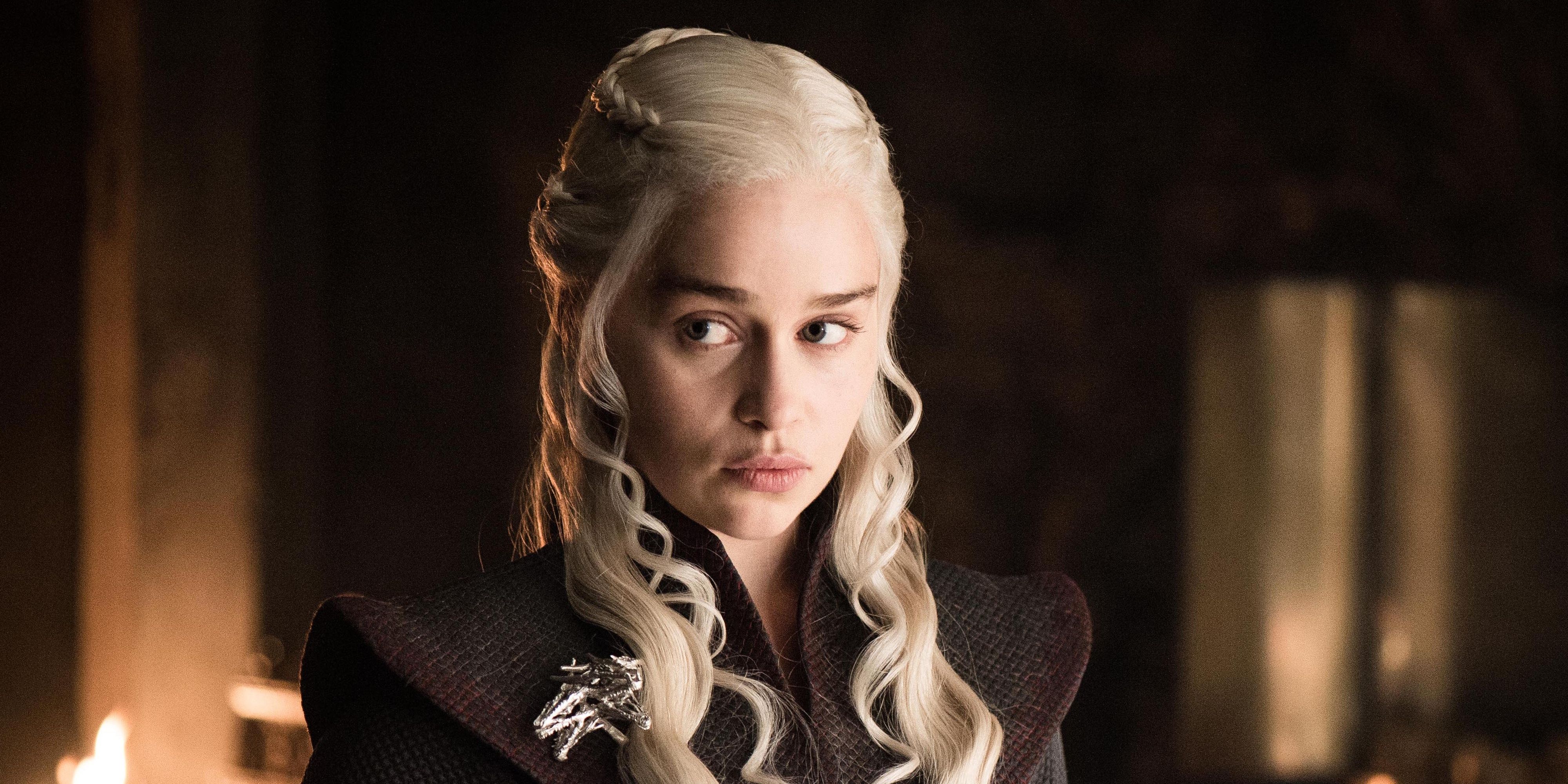 Daenerys giving side eye in Game of Thrones