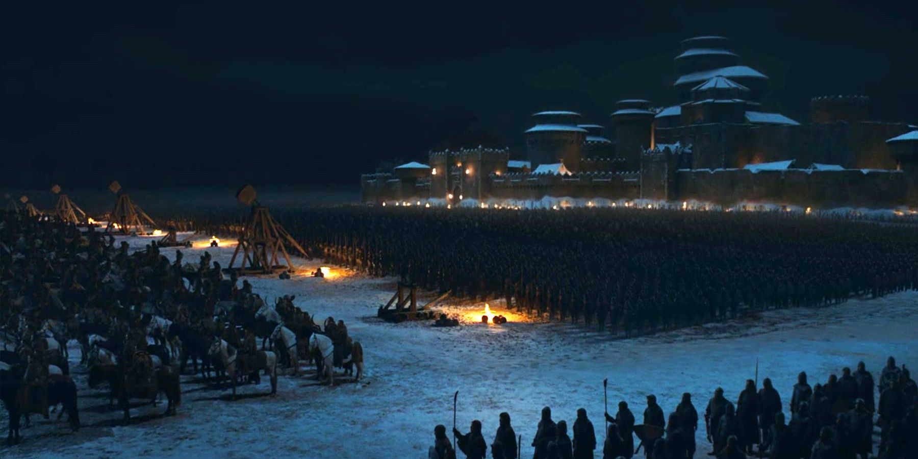 The battle of Winterfell in Game of Thrones