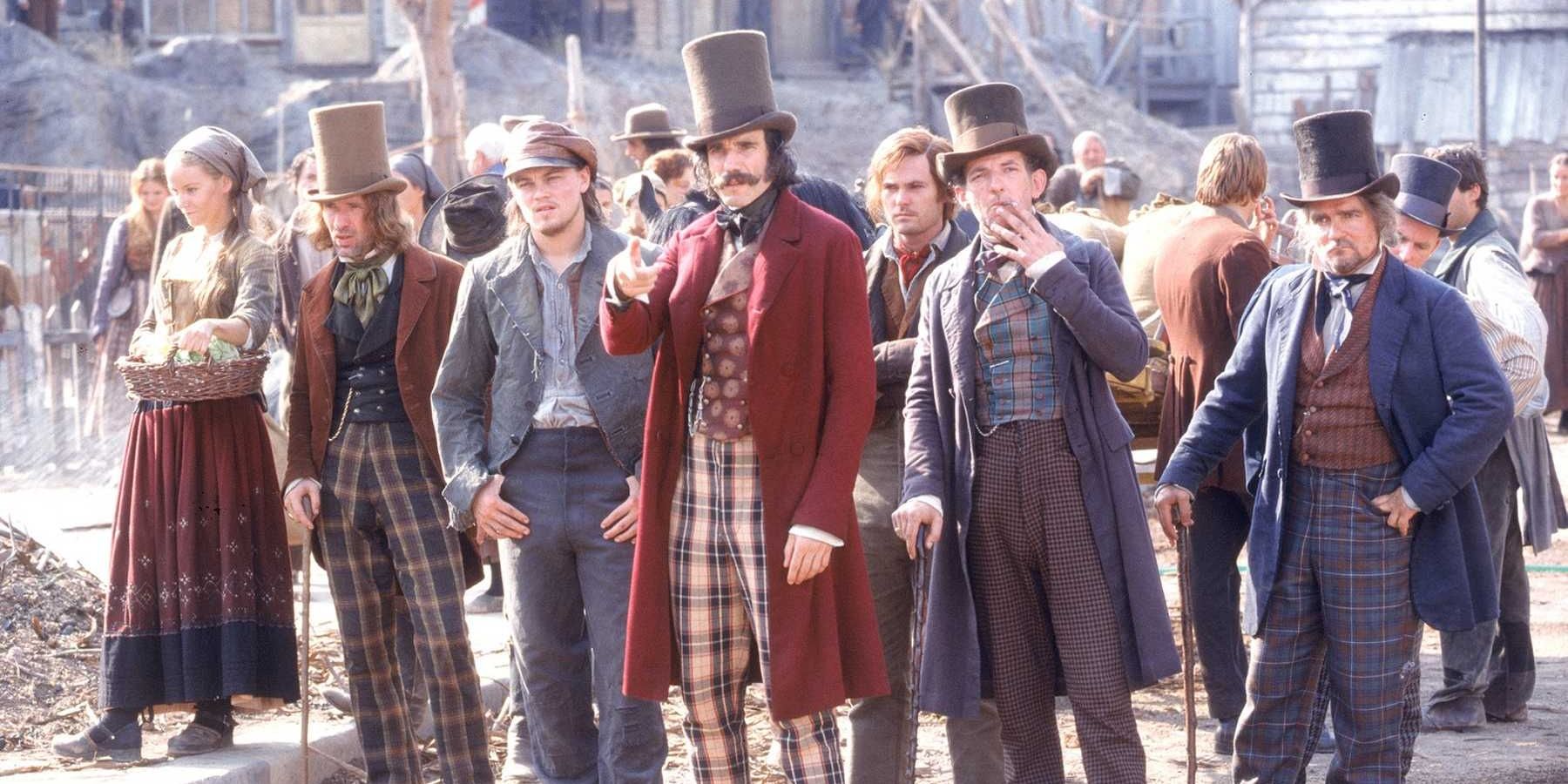 Bill the Butcher leads his gang into battle in Gangs of New York