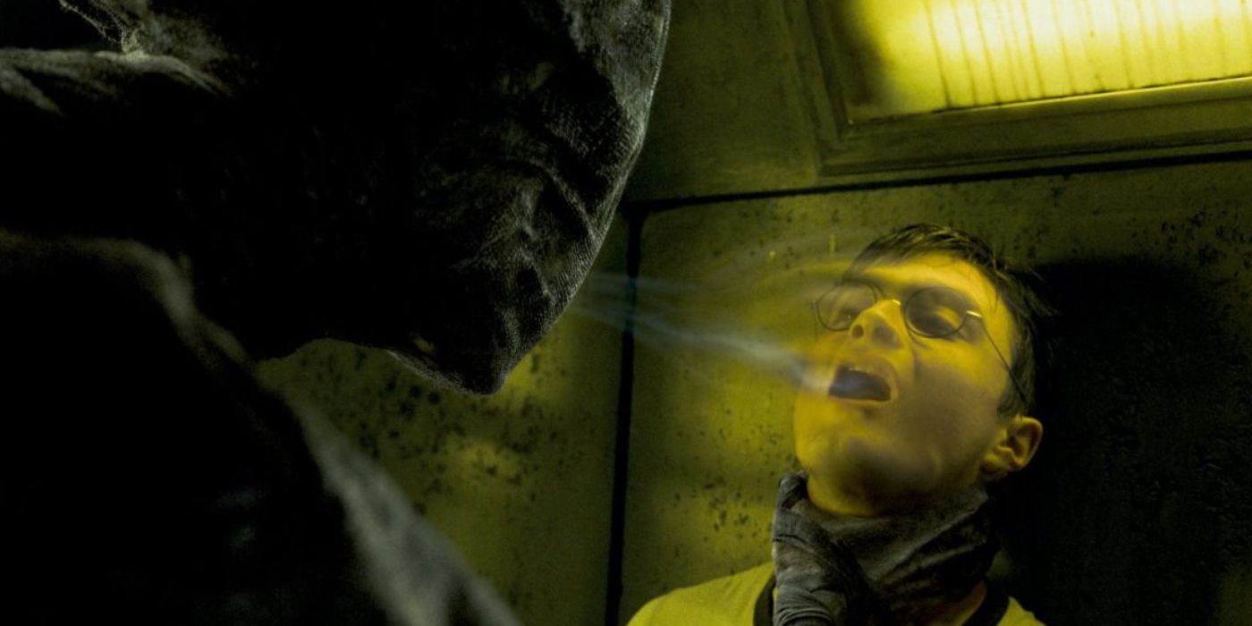 Harry being attacked by a Dementor in Harry Potter