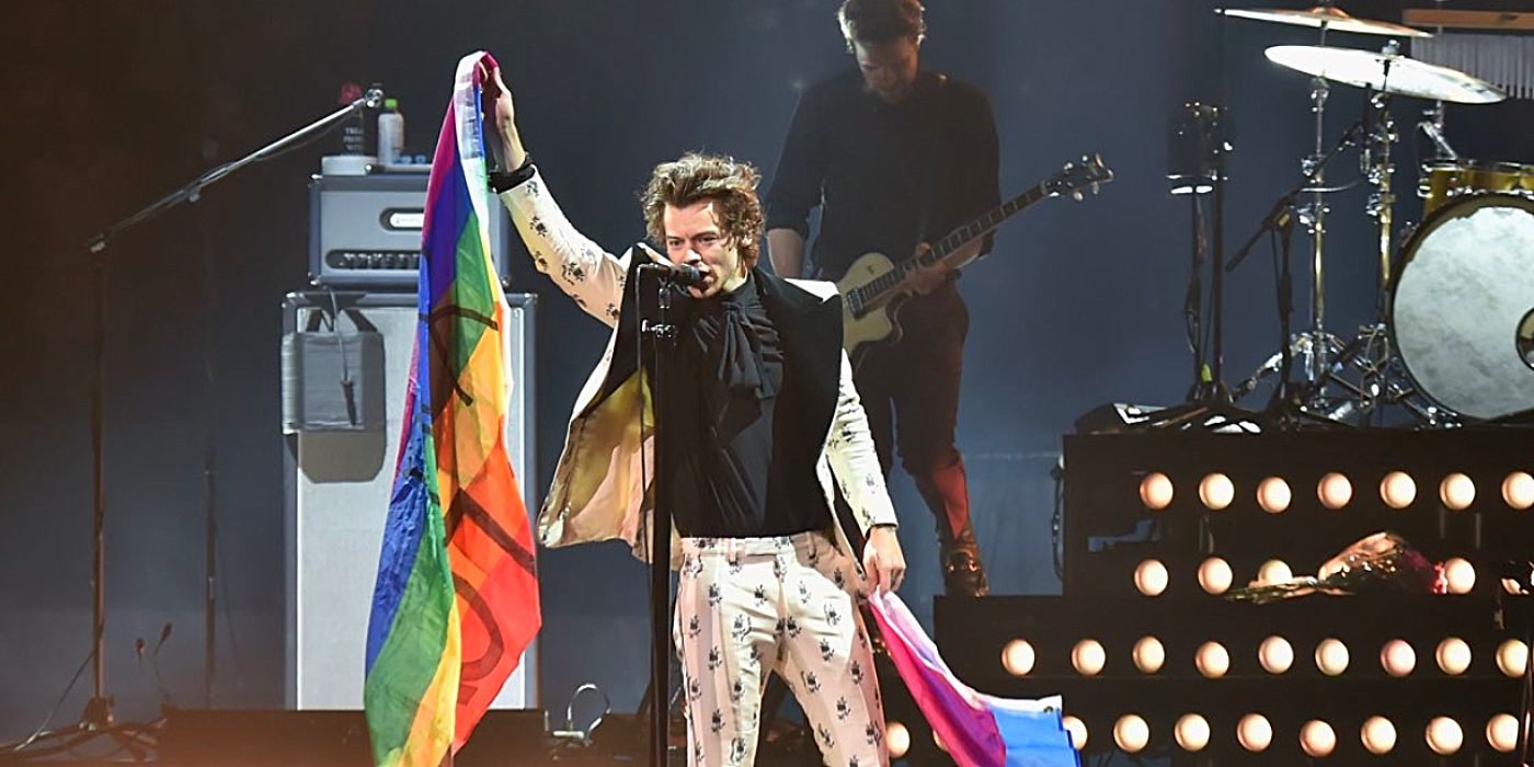 Harry Styles Pride Flag Concert