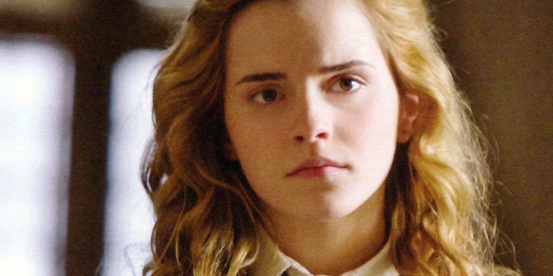 Close up of Hermione in Harry Potter