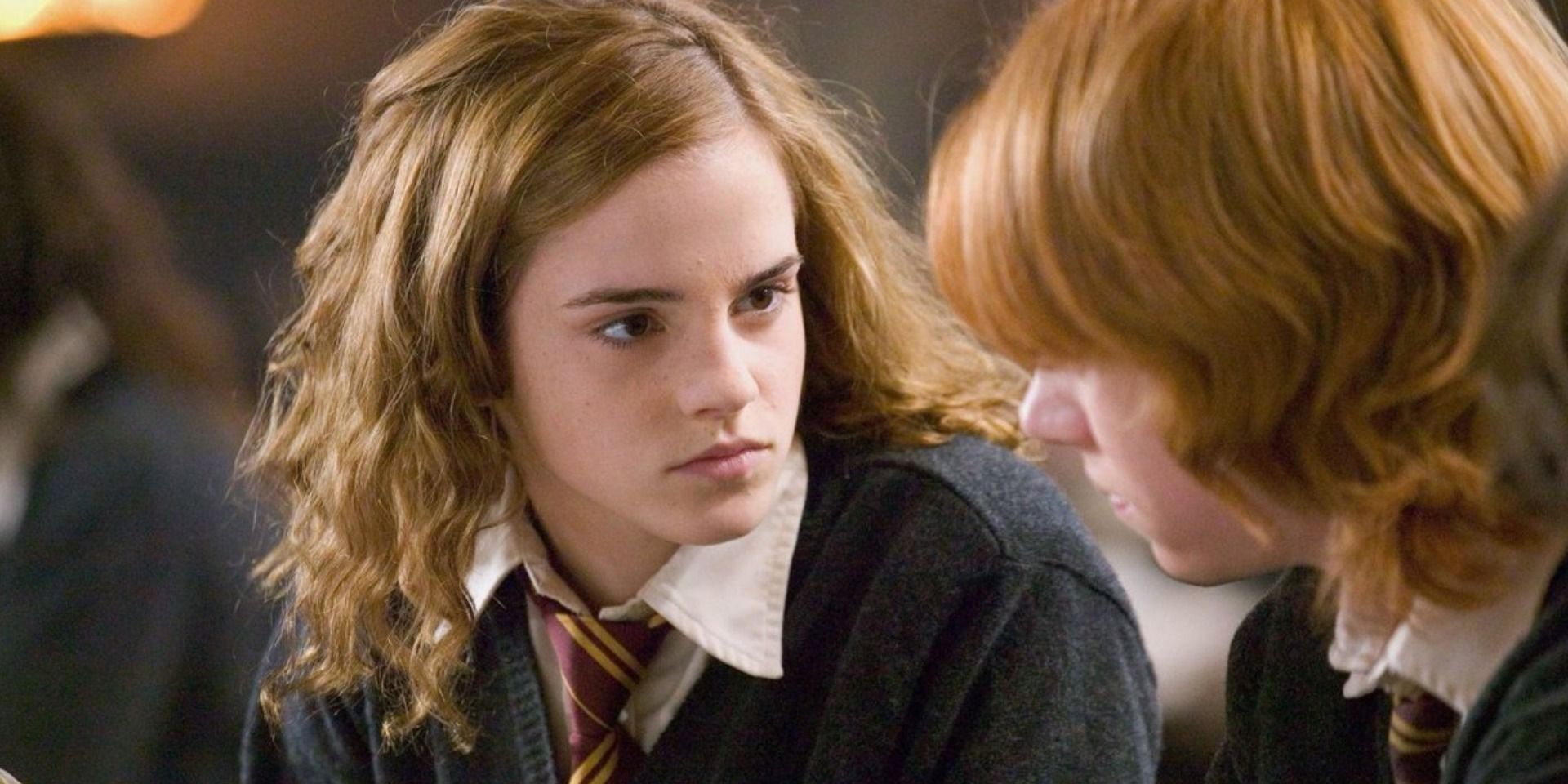 Hermione talking to Ron in Harry Potter &amp; the Goblet of Fire.