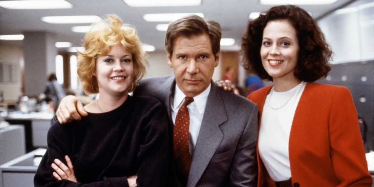 Melanie Griffith, Harrison Ford, and Sigourney Weaver in Working Girl