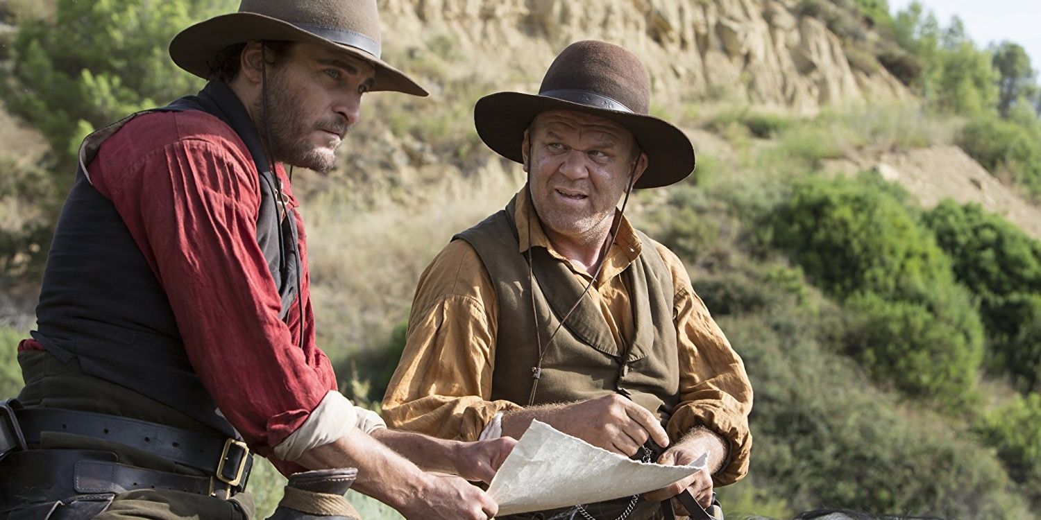 Charlie and Eli on their horses inThe Sisters Brothers