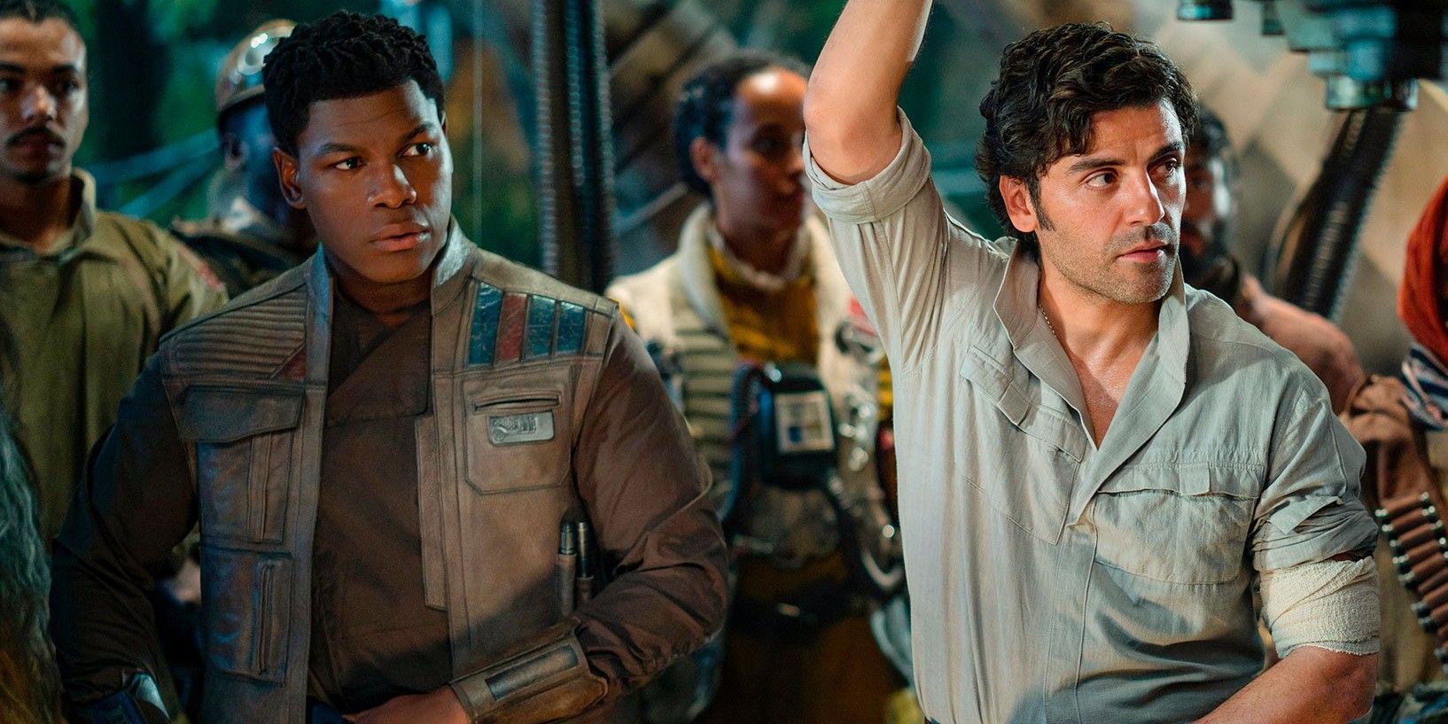 John Boyega and Oscar Isaac in Star Wars The Rise of Skywalker