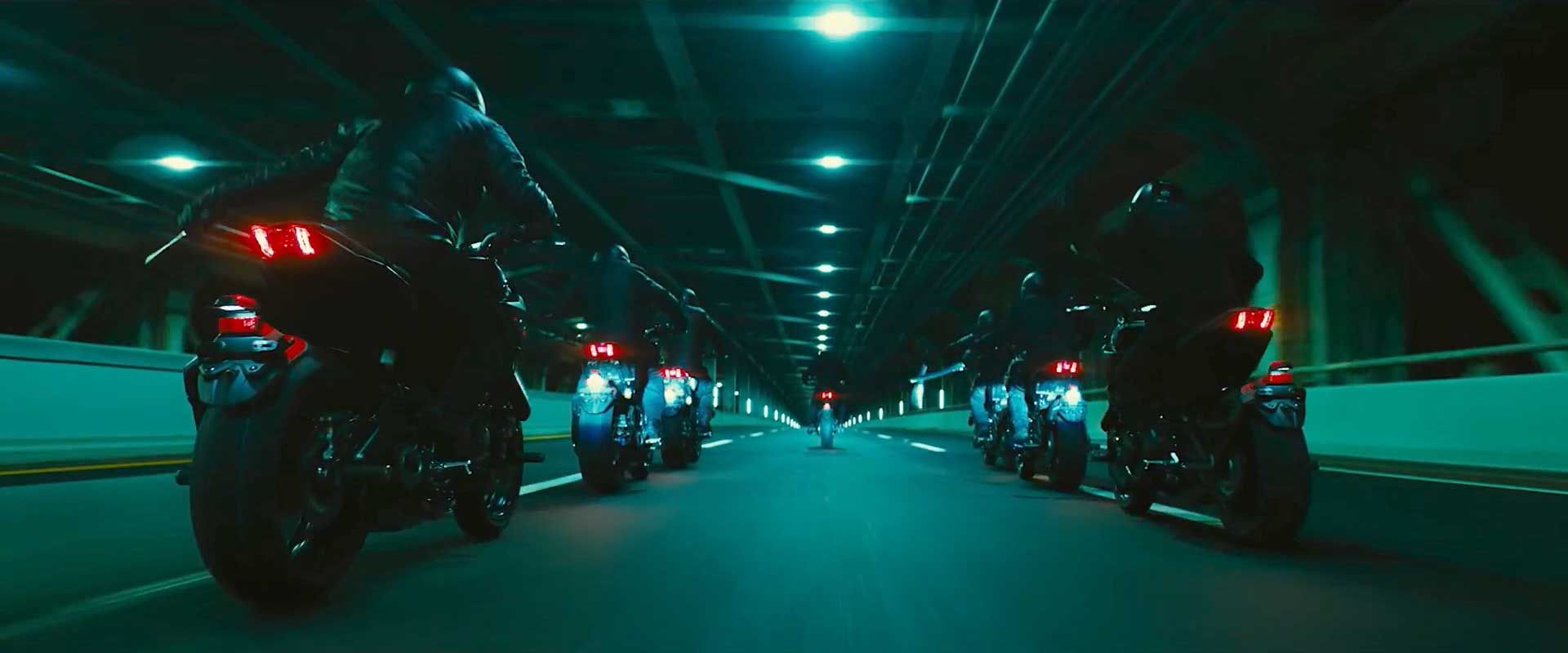 John Wick Motorcyle Scene
