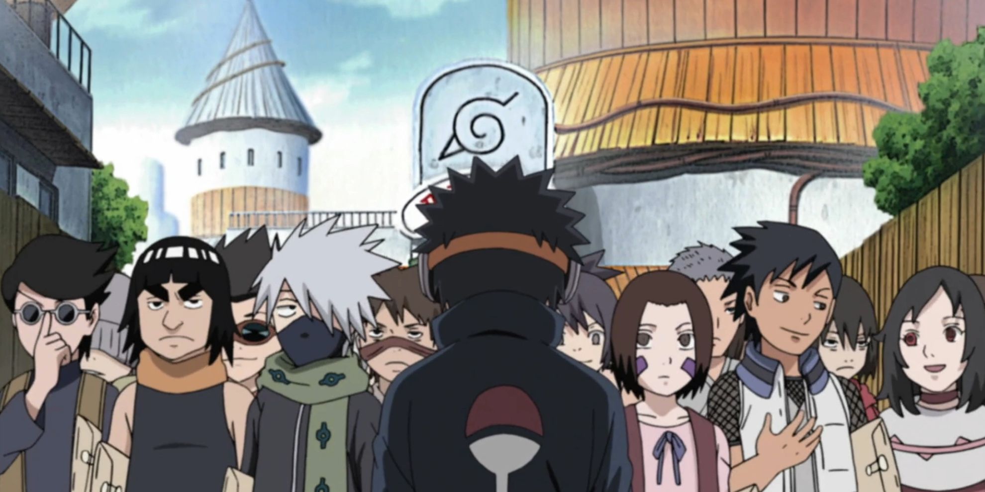 Kakashi Asuma And Kurenai Amongst Academy Entrants In A Naruto Flashback