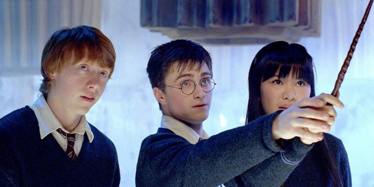 Katie Leung Daniel Radcliffe and Rupert Grint as Harry Ron and Cho
