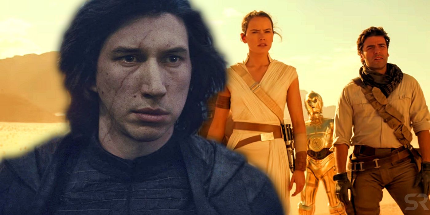 Kylo Ren and Rey in Star Wars The Rise of Skywalker