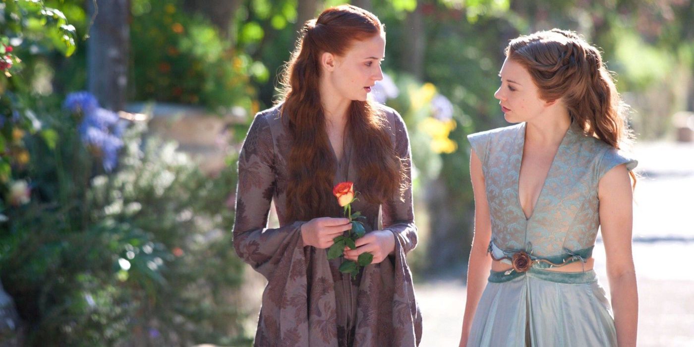 Margaery e Sansa andam e conversam