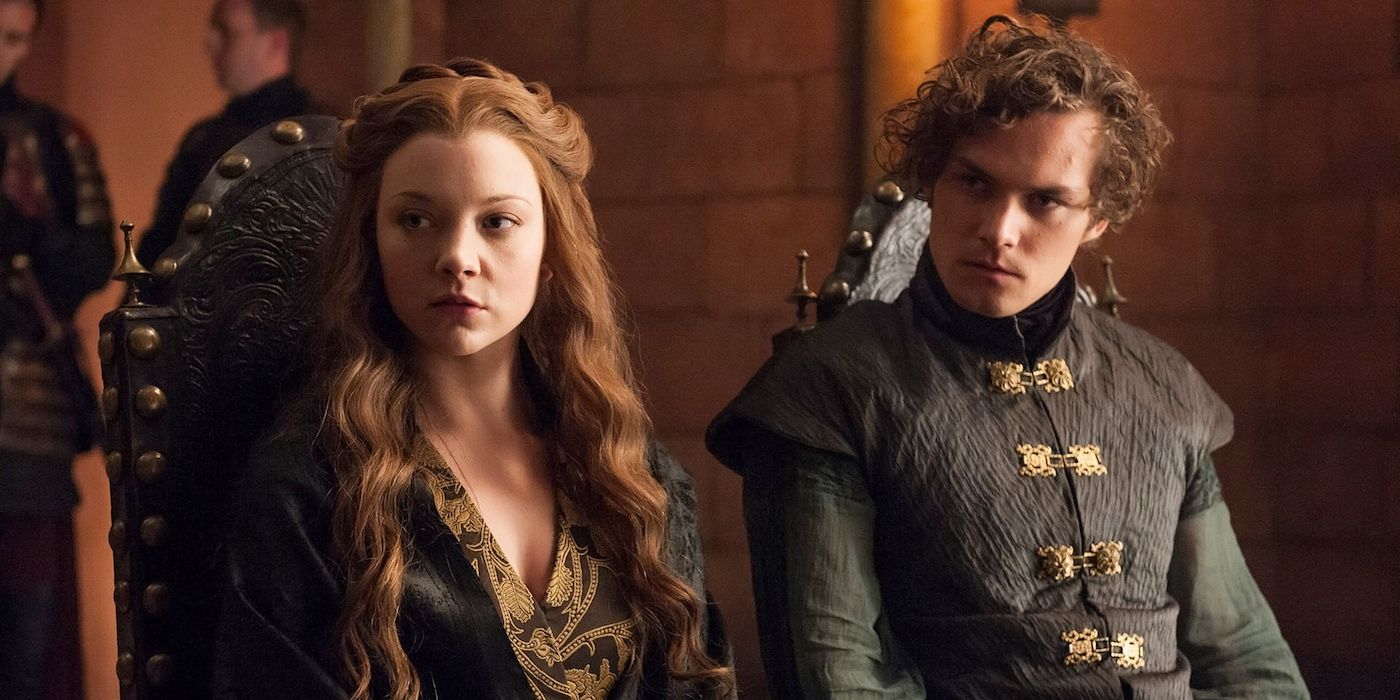 Margaery e Loras sentados juntos 