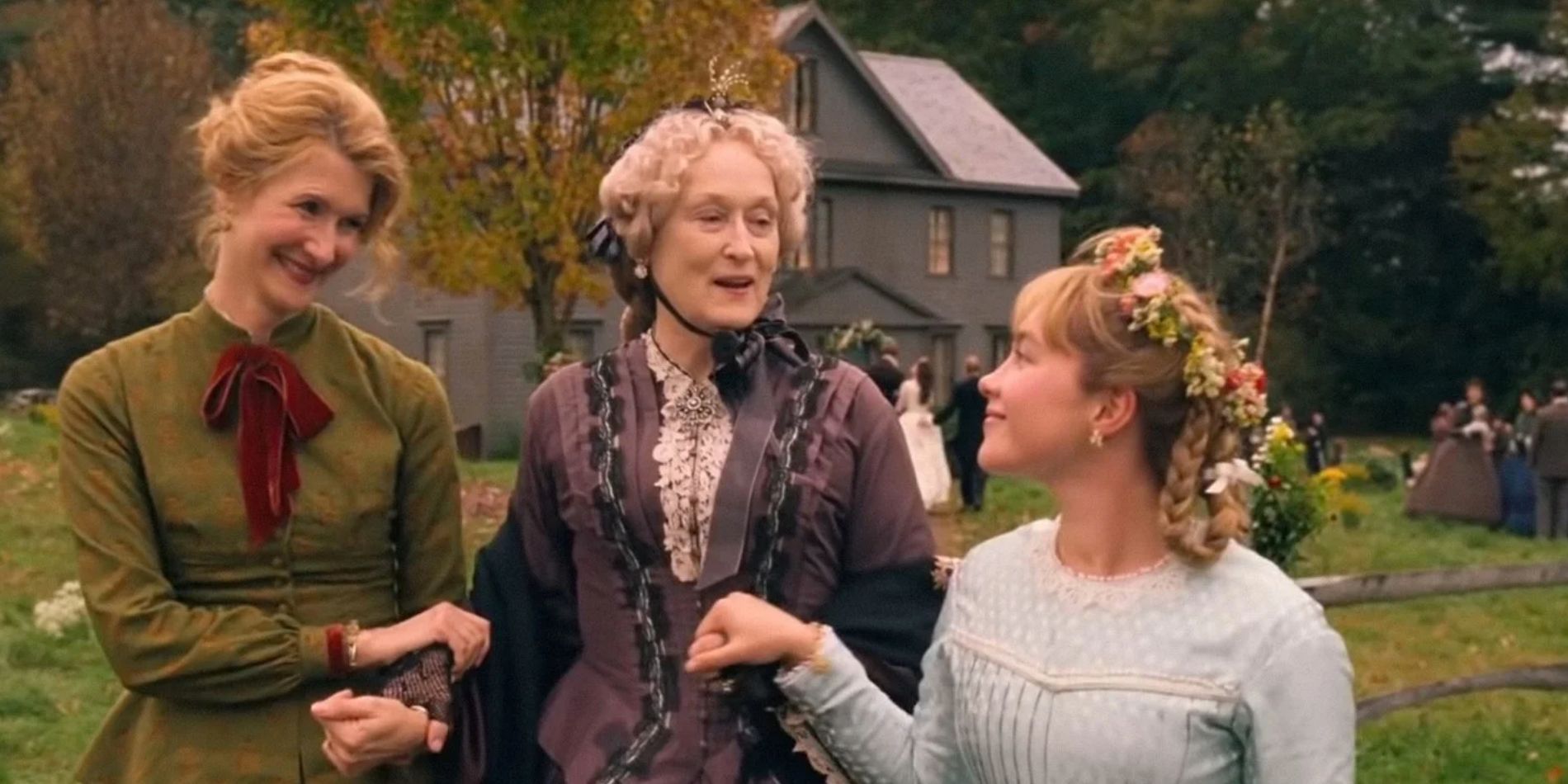 Marmee, Aunt March, And Amy On Meg's Wedding Day In Little Women