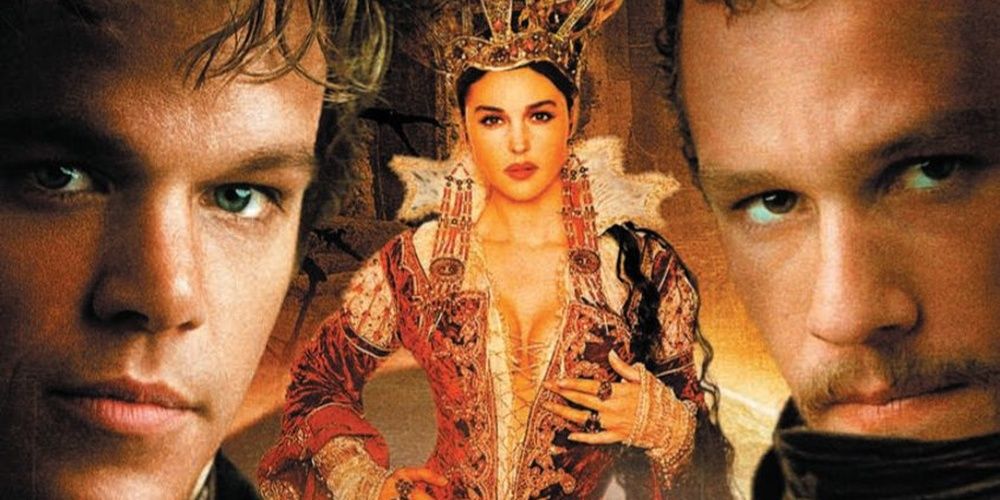 Matt Damon, Heath Ledger, and Monica Belluci in The Brothers Grimm