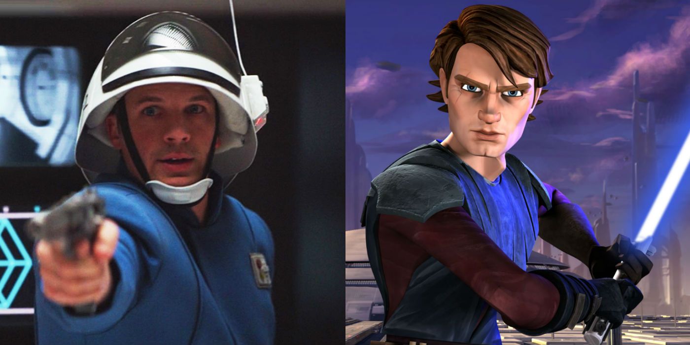 Matt Lanter as a New Republic Soldier on Mandalorian and Anakin Skywalker in Clone Wars
