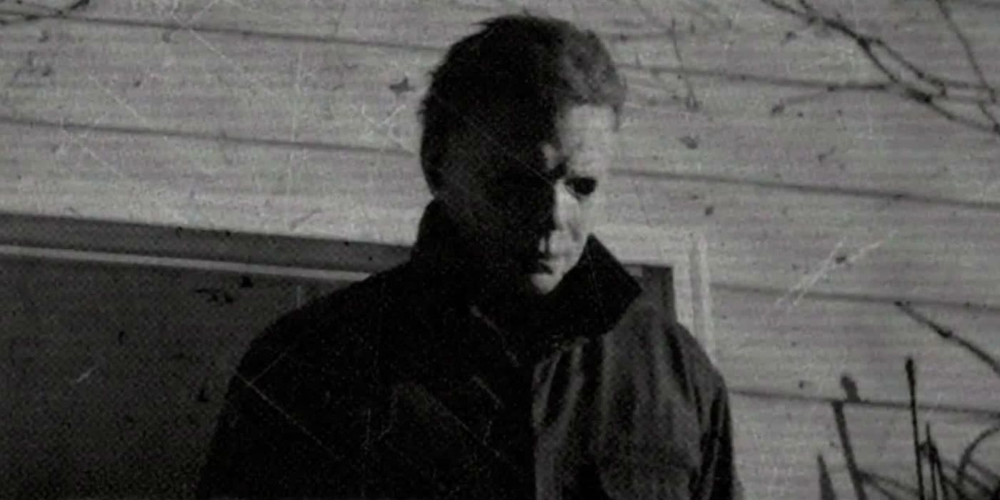Michael Myers in Halloween 2018 - Black and White