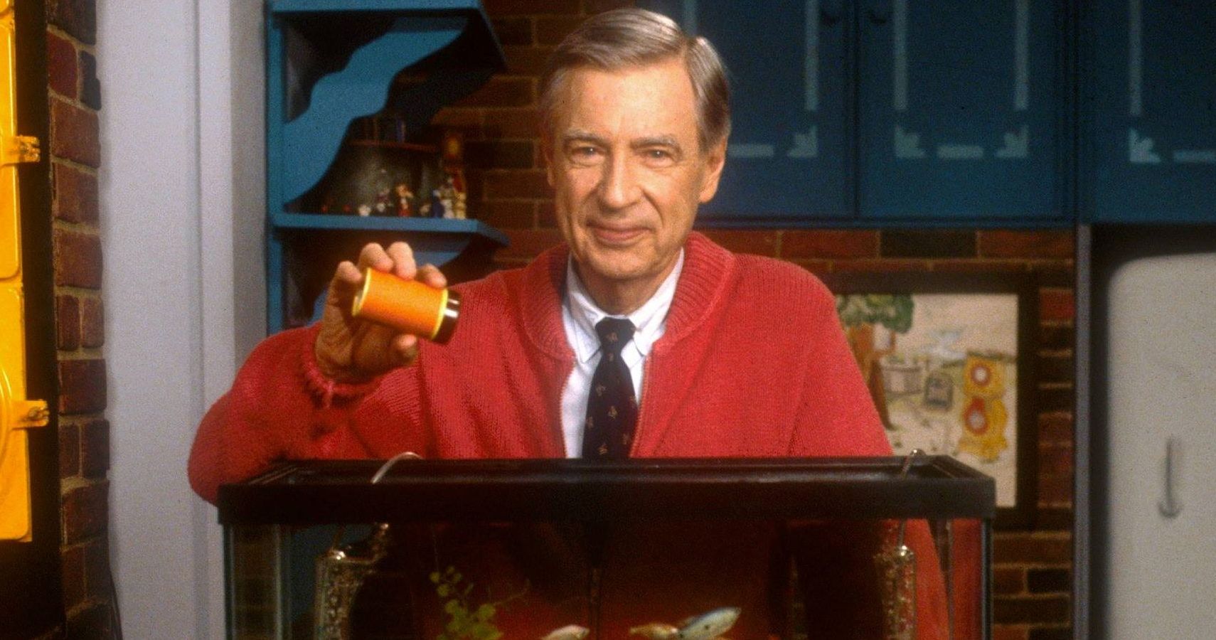 Mister Rogers Feeding Fish Featured