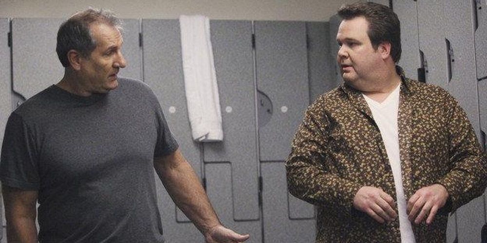 Modern Family - Jay and Cam have a discussion in the locker room 