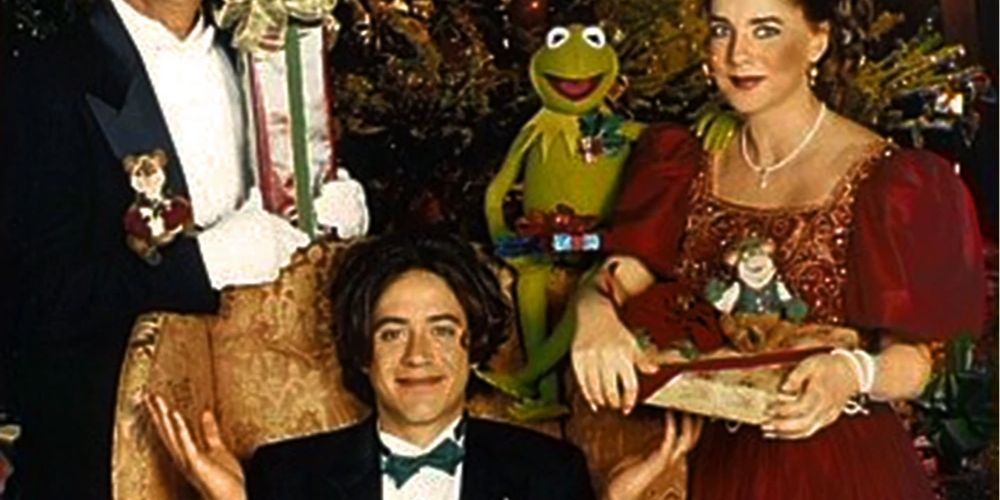 Robert Downey Jr, Kermit the Frog, and Stockard Channing in Mr Willowby's Christmas Tree
