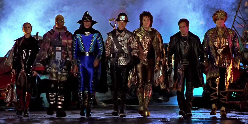 The Mystery Men walk together 