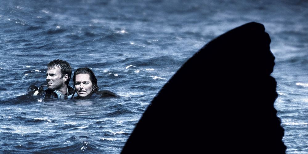 OPEN WATER , the shark movie based on the true story of a couple left behind